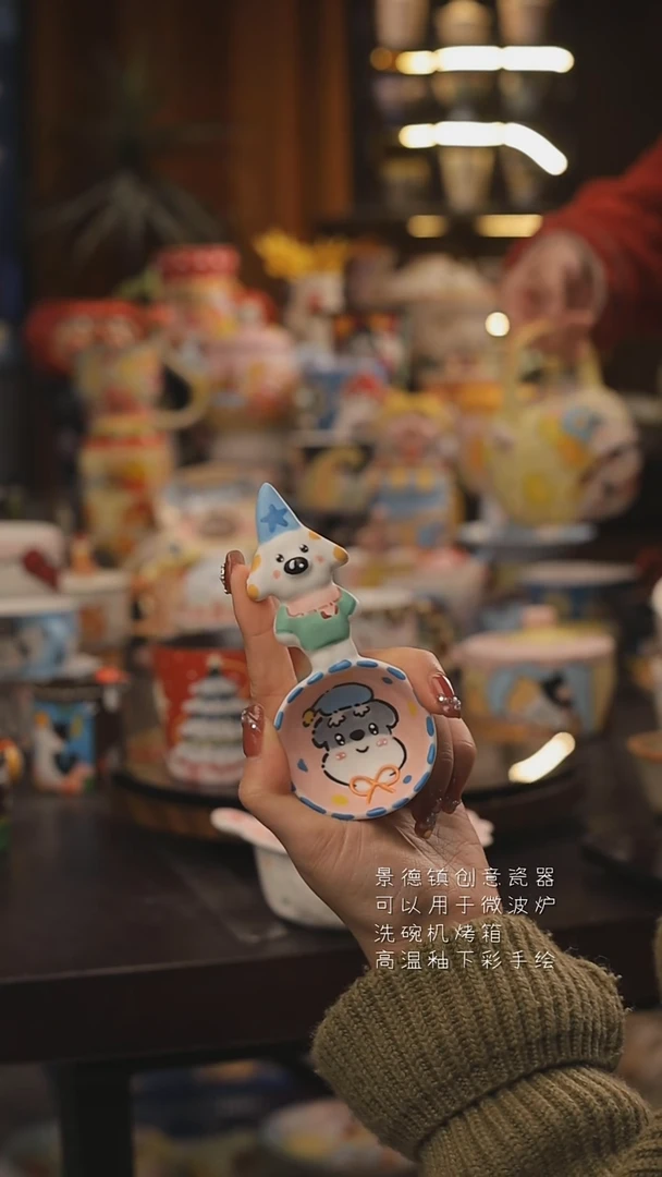 景德镇釉下彩绘设计师款式陶瓷