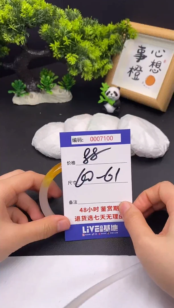 未镶嵌手镯翡翠0007100