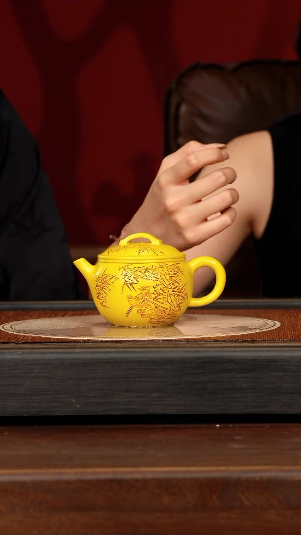 茶壶紫砂宜兴紫砂QYJ 帝王本绿 汉瓦