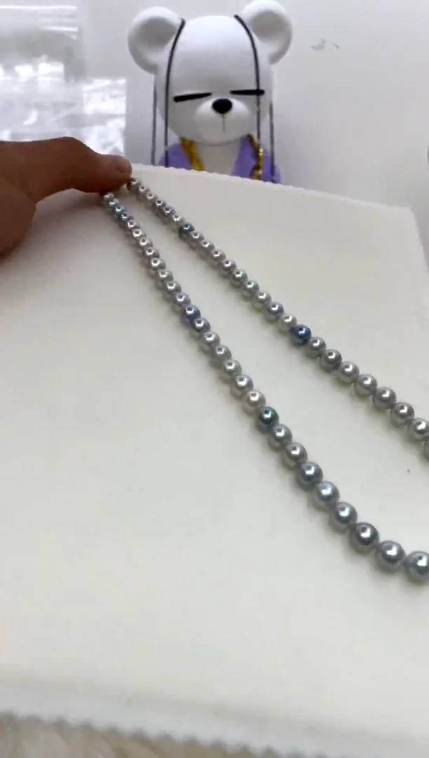 颈饰银S925镶嵌海水珍珠6.5-7