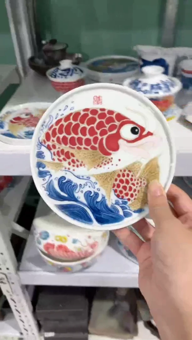 拙明院（微瑕价格）龙鱼壶承