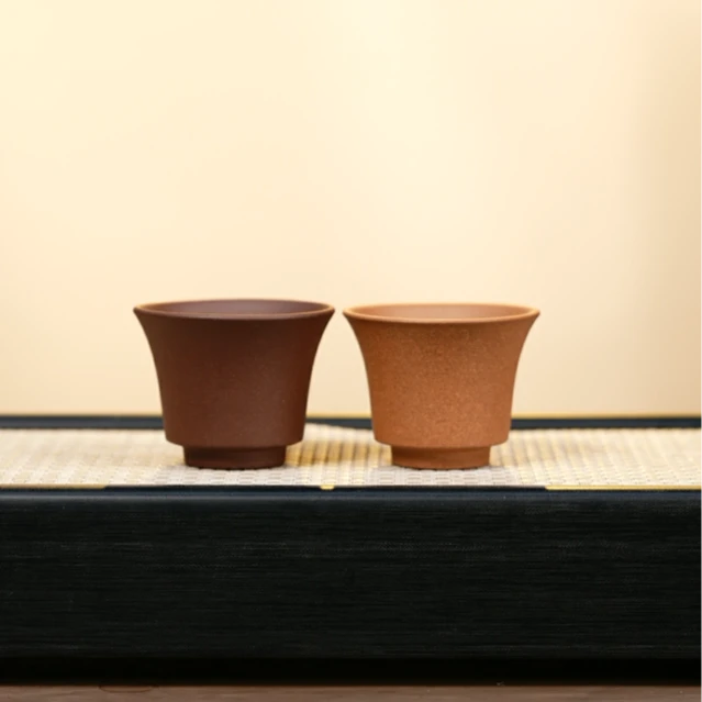 赵掌柜紫砂  双色对杯浮力杯套组