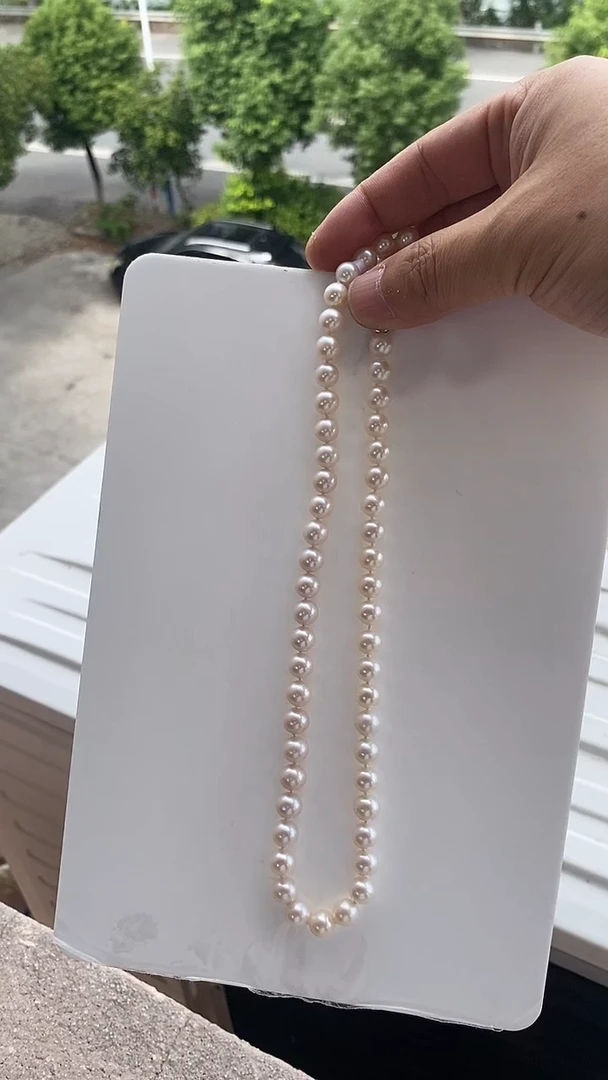 吊坠(不含链)银S925镶嵌淡水珍珠8-9mm珍珠项链P028