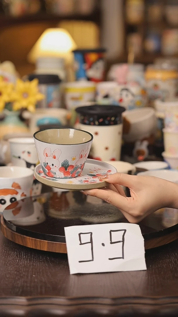 摆件景德镇釉下彩绘设计师款式陶瓷