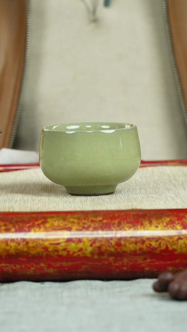 【闪购商品】紫砂茶杯青瓷 禅定杯 廖秀珍制