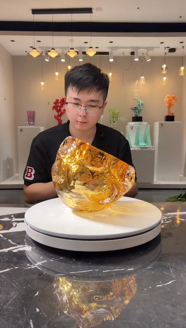 摆件巴比特美学 金色果斗