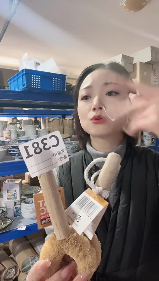 【闪购商品】瓷片进口家用百货棕榈刷两只C381