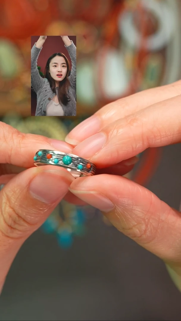 未镶嵌绿松石戒指金**房一念初见品质回血