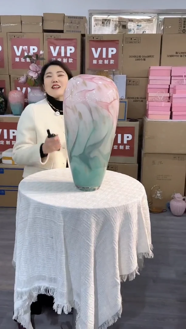 【闪购商品】琉璃泰新花器L-113晚