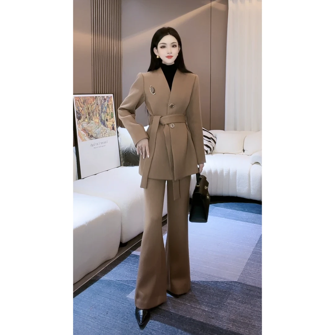 2025冬款新款重工修身显瘦小众设计师款时尚套装女-60183