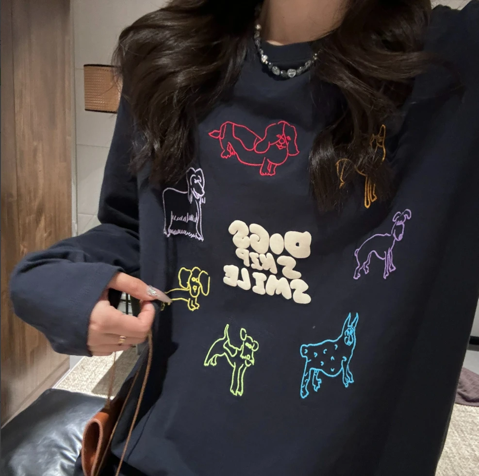 JIUJIU【趣味乐园】趣味涂鸦百搭显瘦印花宽松T恤0917-10337