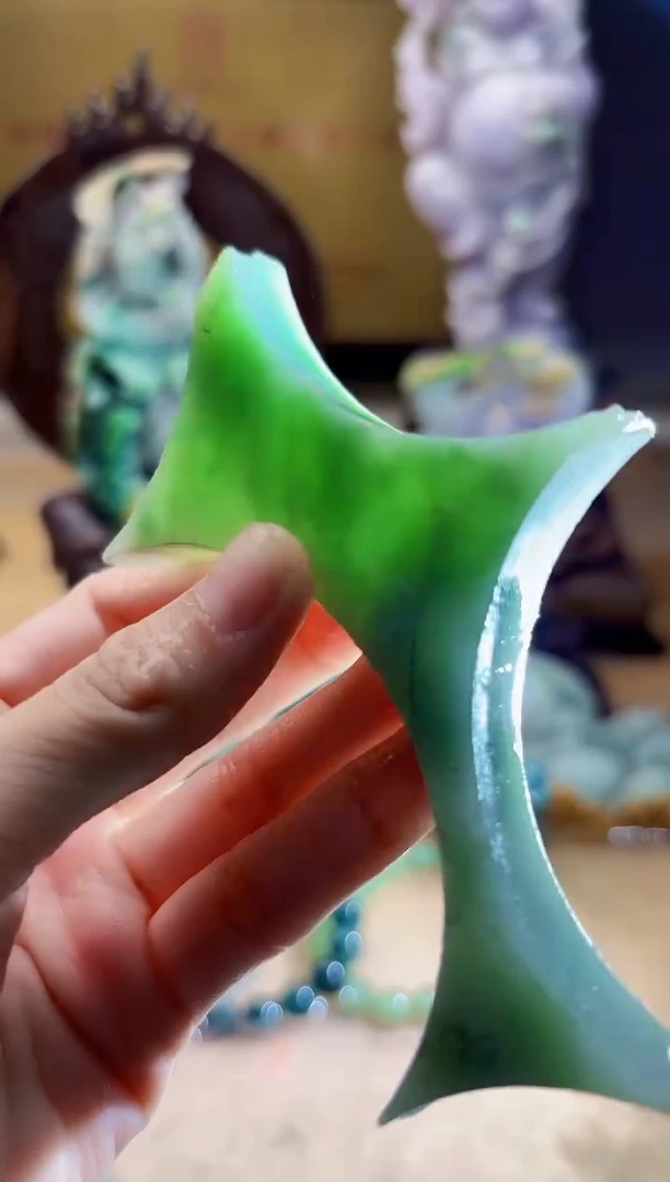 未镶嵌挂件翡翠A货柠优5907