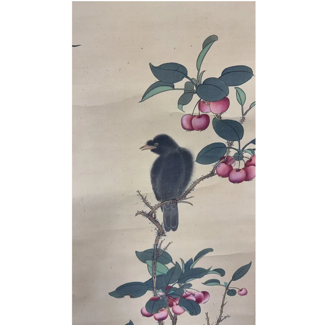 谢老款 花鸟立轴 102 40 4.5平尺