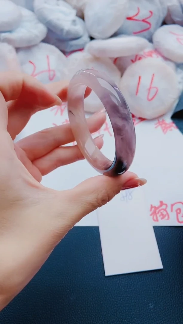 未镶嵌手镯石英质玉J98-53-54