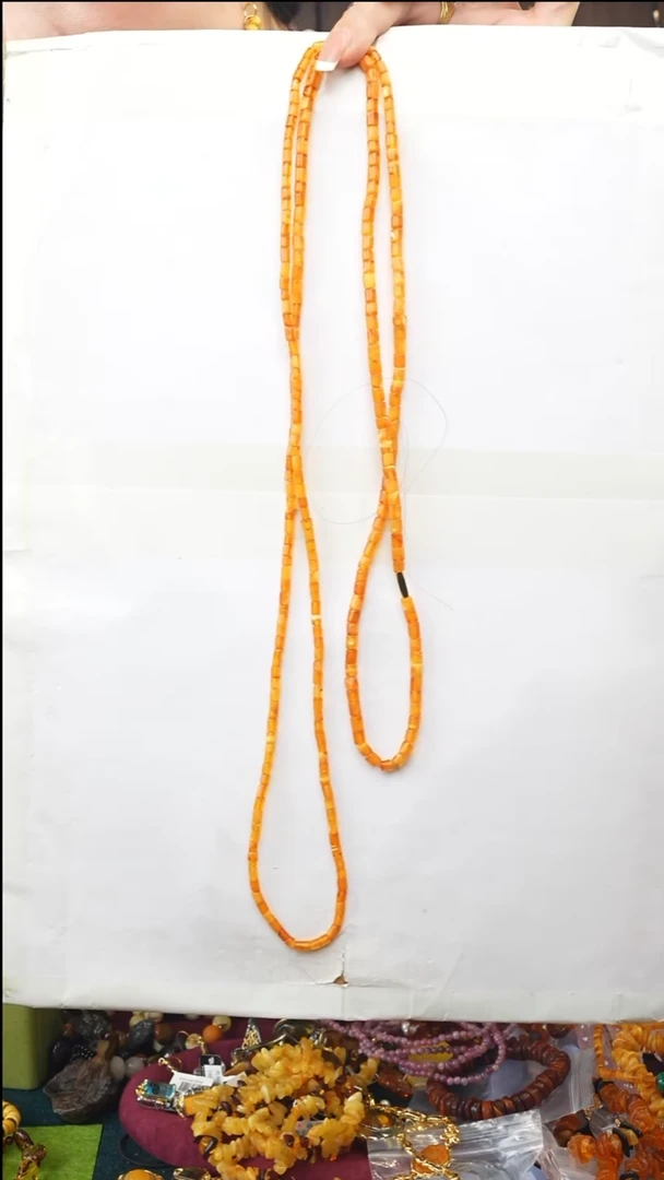 琥珀颈饰未镶嵌多样性发一