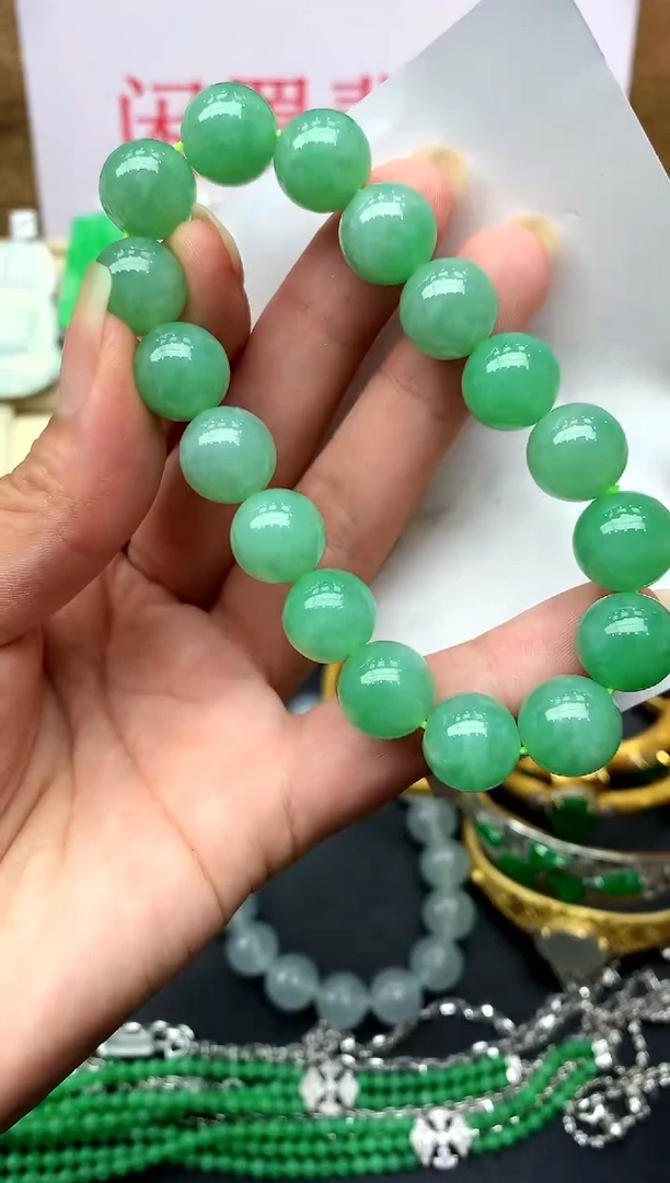 未镶嵌手串翡翠489-中国好珍宝