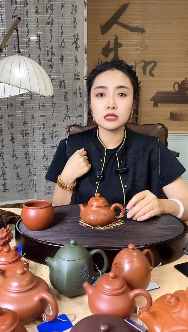 茶壶紫砂钟馗松影容天 小煤窑朱泥 赵信军