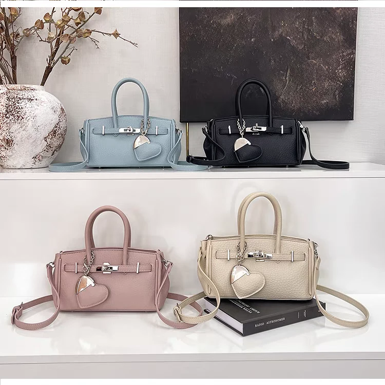 小众轻奢时尚气质铂金包2025新款高级感时尚包潮流百搭斜挎包