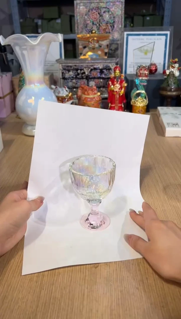 【闪购商品】杯94晶慕炫彩水晶茶酒杯-粉