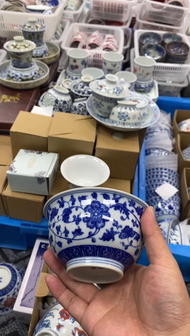 陶瓷景德陶瓷茶具容量约12