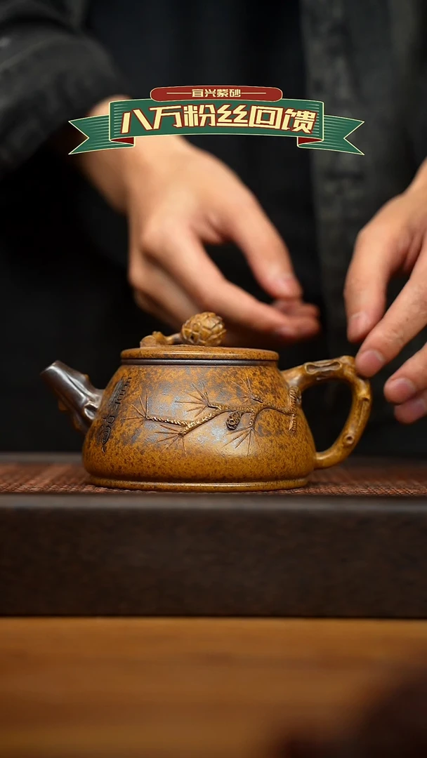 茶壶紫砂宜兴原矿 紫砂手工紫砂壶容量280cc