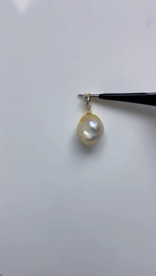 银S925镶嵌颈饰海水珍珠