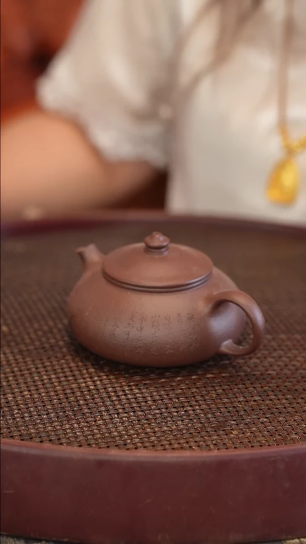 茶壶紫砂寒江 紫泥 半手工 【青云志】170cc