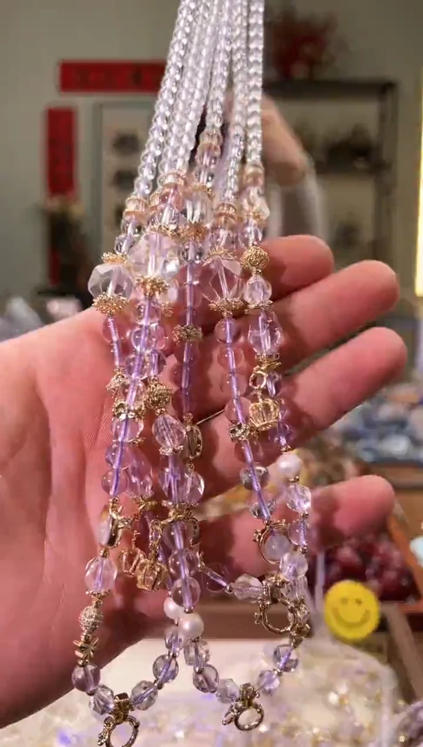 【闪购商品】紫晶项链未镶嵌玻利维亚紫水珠链（多样性发其一）