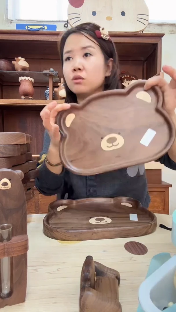 木大熊盘子 编号663