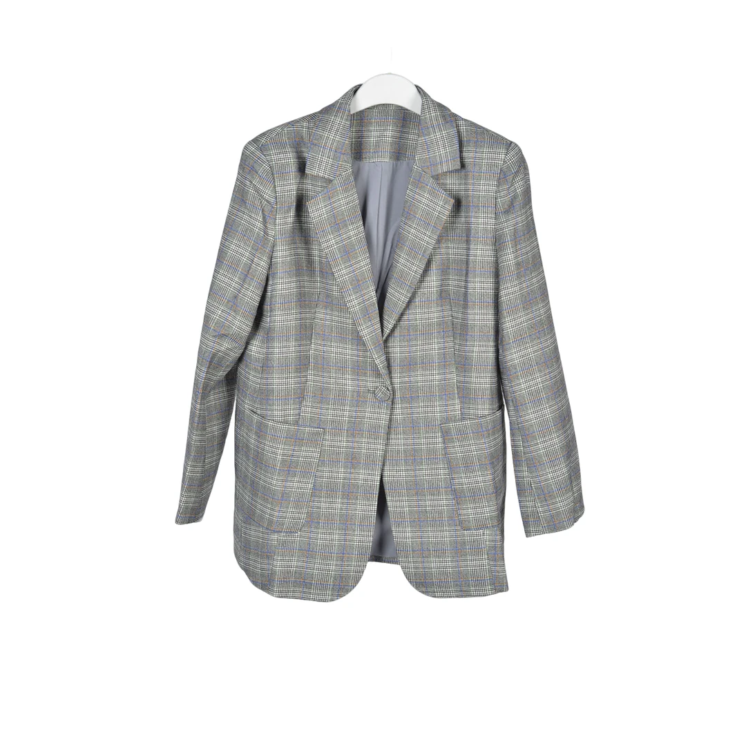 【Y专柜捡漏】女装DQC-西装外套女5535灰色大一码