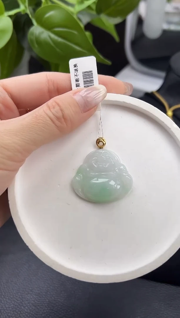 【闪购商品】翡翠颈饰18K金镶嵌YM199-2-1K佛公