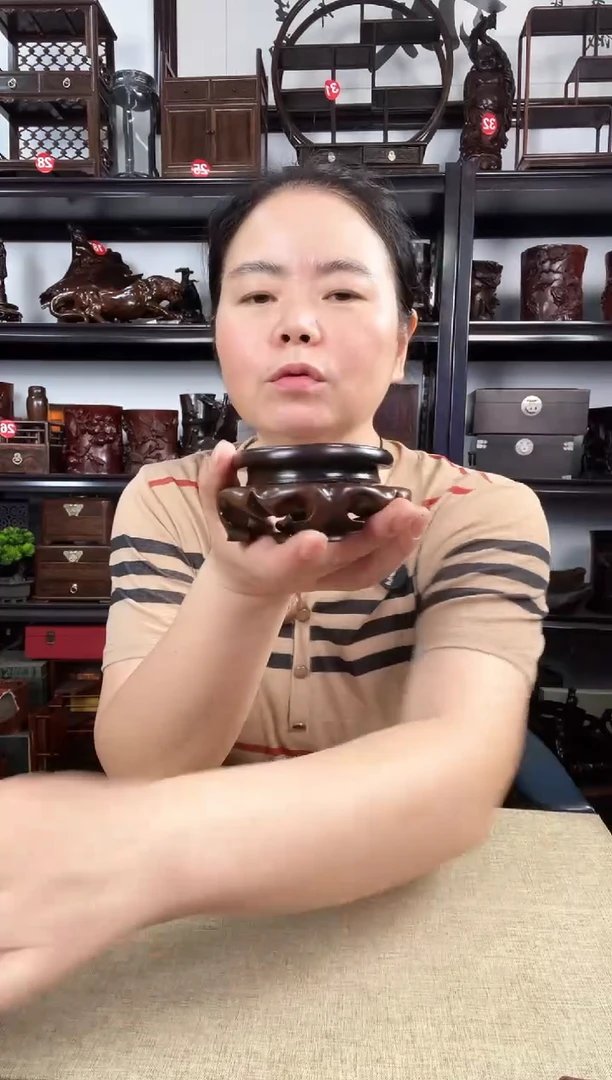 木黑旋转1号老李红木工艺品