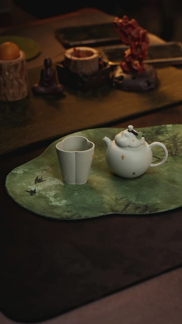 茶壶紫砂莫兰迪绿拾香