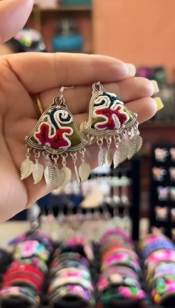 织绣艺枝独绣老绣饰品193