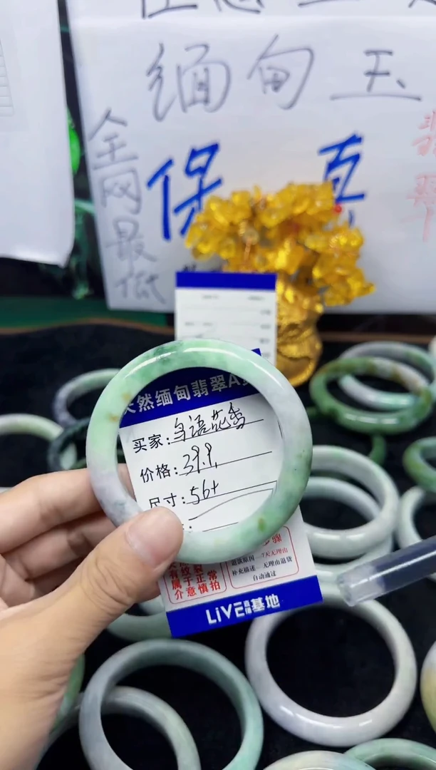 未镶嵌手镯翡翠鸟**香46