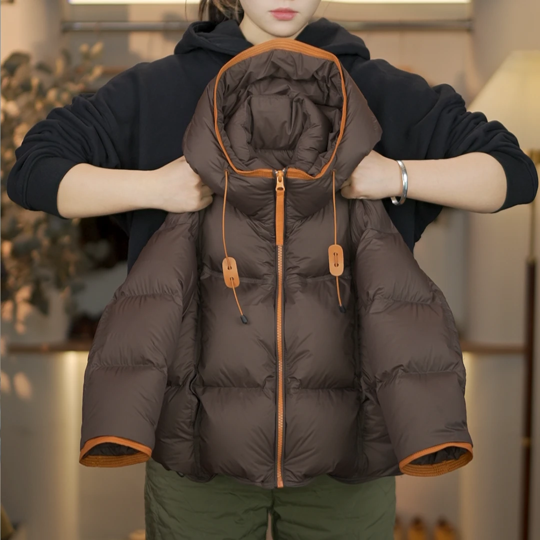 【小南瓜】【双倍充绒】儿童冬季新款加厚男童连帽白鸭绒羽绒服DK923