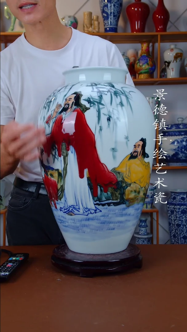 现代景德镇手工手绘陶瓷摆件44