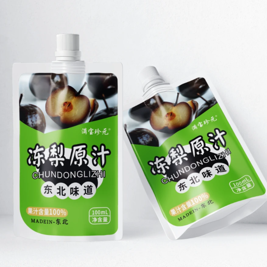 东北长白山苹果梨冻梨原汁袋装榨汁烧烤果汁
