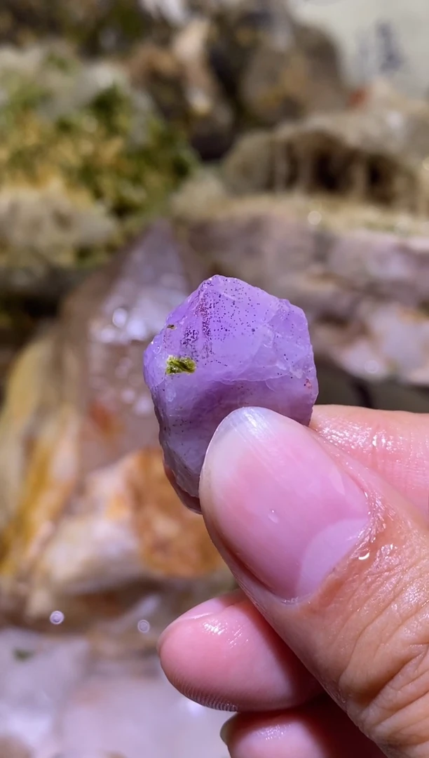 未镶嵌珠宝半成品水晶69号 紫花园水晶