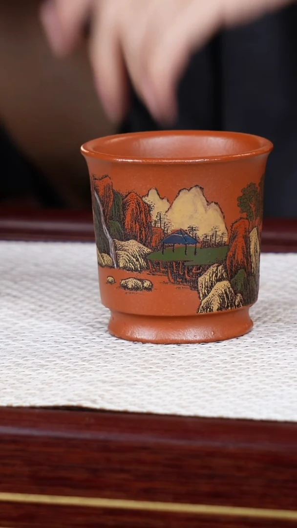 茶杯紫砂宜兴原矿紫砂主人杯