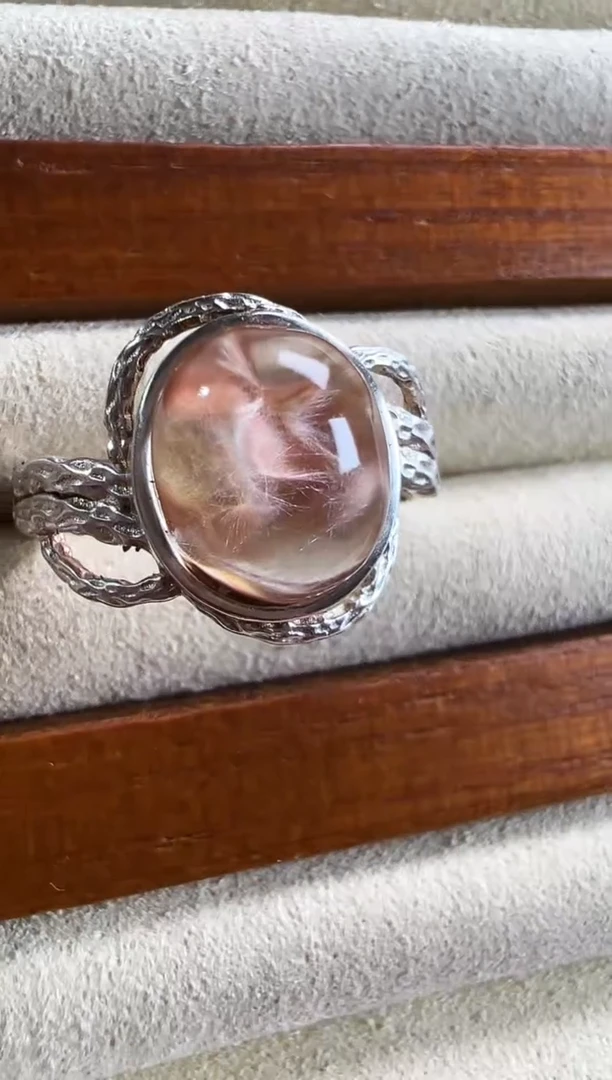 【闪购商品】水晶戒指银S925镶嵌发一