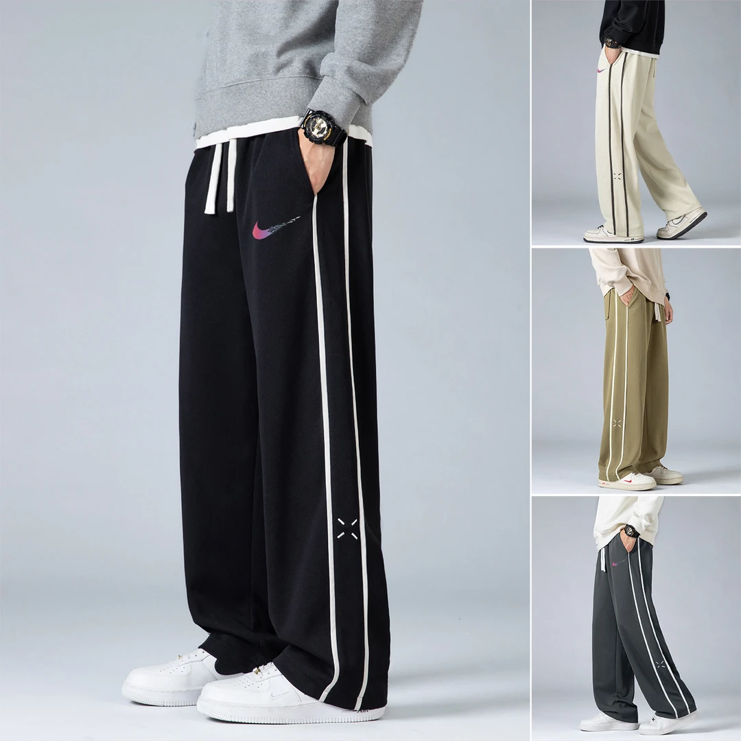 春秋潮牌直筒裤潮流百搭宽松爆款秋冬户外运动时尚舒适透气裤子男