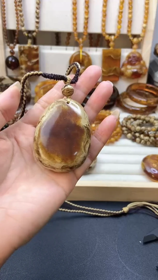 无非金属铁*真干白水滴吊坠