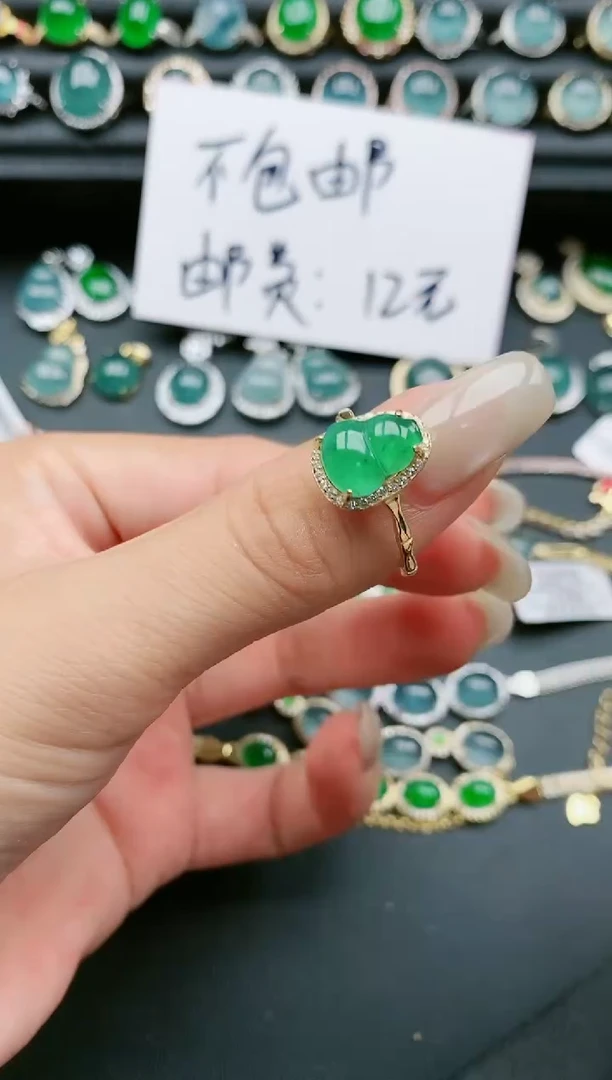 翡翠戒指银S925镶嵌1111111111