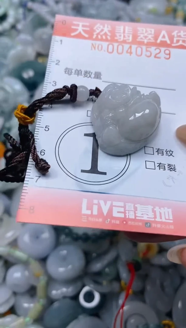 翡翠未镶嵌颈饰闪购0040529
