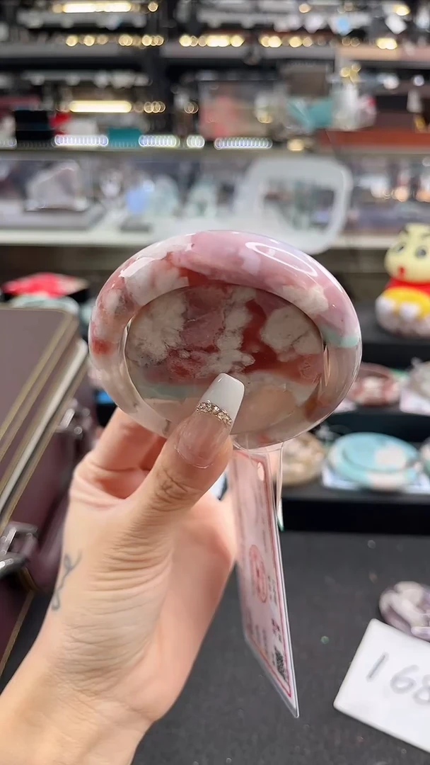 未镶嵌手镯石英质玉56圈口 （赠品镯心）2S9589