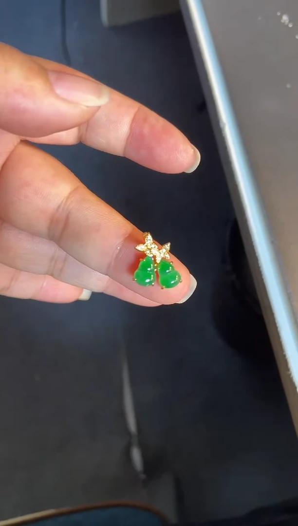 吊坠(不含链)银S925镶嵌翡翠1