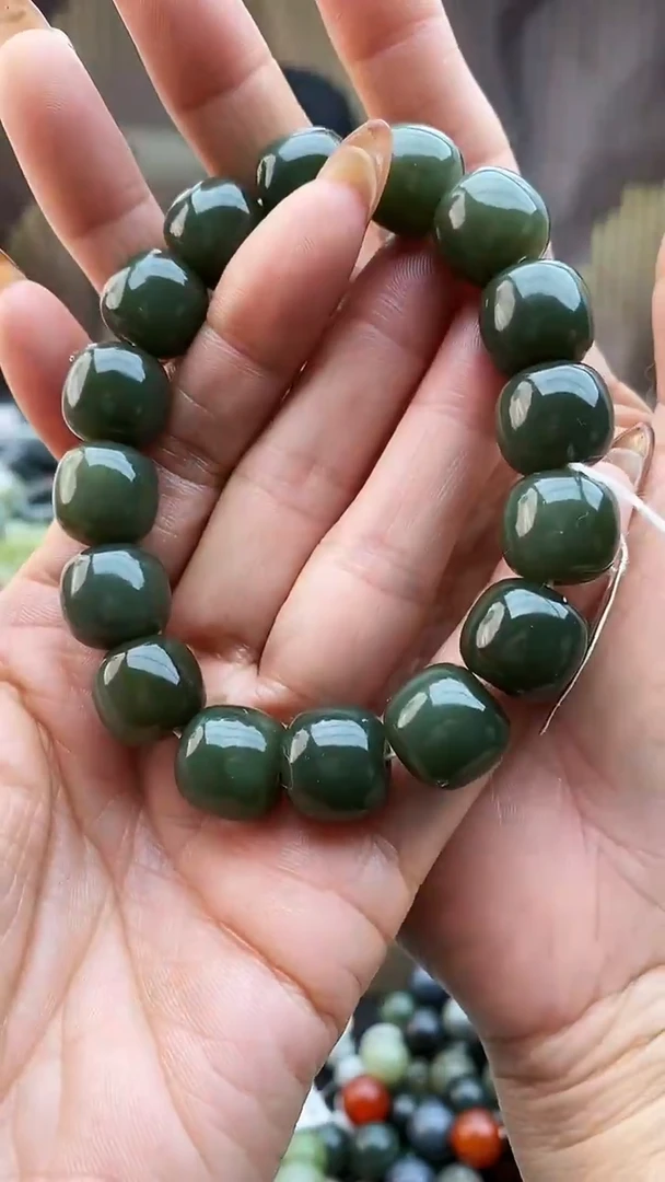 未镶嵌手串和田玉老型青黄口14