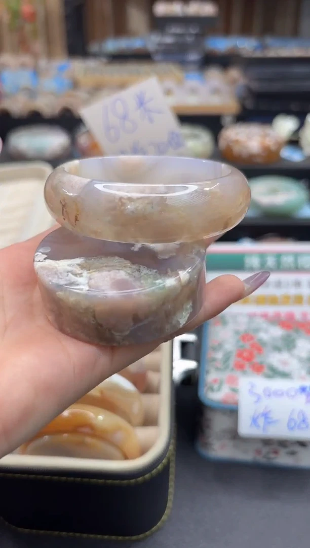 未镶嵌手镯石英质玉C508(56圈赠送镯心)