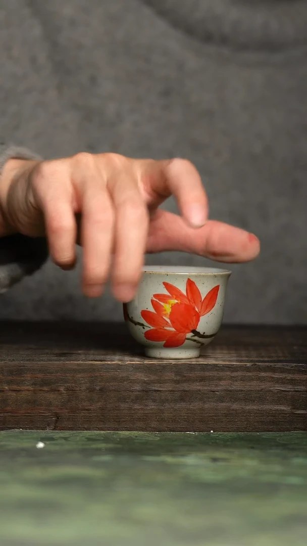 【闪购商品】杯青诗手工手绘瓷器